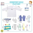thumbnail image 3 of Lesheng Disfraz de científico espacial para niños, bata de laboratorio con kit de experimentos científicos, disfraces y juegos de simulación para niños y niñas de 4 a 8 años, 3 of 5