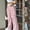 Style1-Pink pants for women, variant on Cargo Pants Women Plus Size Stretch Y2K Striped Straight Leg Pants with Pockets Button Down Elastic Waist Hiking Jogger Pants Baggy Wide Leg Streetwear Pink L