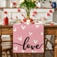 thumbnail image 4 of CaiYueKe Valentine's Day Table Runner Heart Themed Dining Table Decor for Wedding Anniversary Party Decoration Romantic Dinner Tablecloth Home Living Room Kitchen Decorations, 4 of 6