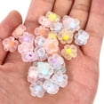 thumbnail image 3 of Miangastore 200Pcs Flower Spacer Beads Acrylic Jewelry Making Bracelet Frosted Beads Mixed Color, 3 of 8