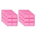 thumbnail image 1 of 8 Piezas Moldes de Jabón de Silicona - 6 Moldes de Jabón de Bricolaje Rectangulares de Cavidad para Pastel de Paquete, Magdalena, Muffin, Pastel de Café, Pudín Y Jabón, 1 of 5