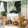 thumbnail image 4 of Outdoor Curtains for Patio Waterproof, Green Leaves Outdoor Privacy Panels Grommet, Summer Botanical Blackout Outside Curtains for Porch/Cabana/Pergola/Gazebo 54"x84", 1 Panel, 4 of 8