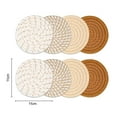 thumbnail image 3 of Flmtop 8PCS Coton Corde Tapis de Table Polyvalent Tampon d'Isolation Unique Épaissie Table Napperon Table à Manger Coussin de Protection Approprié pour les Décorations de la Maison, 3 of 10