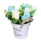 thumbnail image 2 of Plantas en maceta de rosas artificiales, adornos de arreglo floral, decoración de flores falsas para estante, mesa de escritorio de oficina en casa, 2 of 8