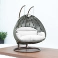 thumbnail image 2 of 2 Person Hanging Egg Chair - Outdoor Porch Swing Seat - Comfortable Indoor/Outdoor Lounge Chair, 2 of 6