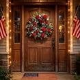 thumbnail image 5 of Miwamany 4th of July Wreath, Patriotic Wreaths for Front Door, Red White Blue Spring Summer Door Wreaths for Independence Day, Wreath for Front Door Wall Window Home Porch Decor, 5 of 9