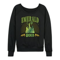 Wicked - Emerald City - Women's French Terry Pullover Long Sleeve Shirt