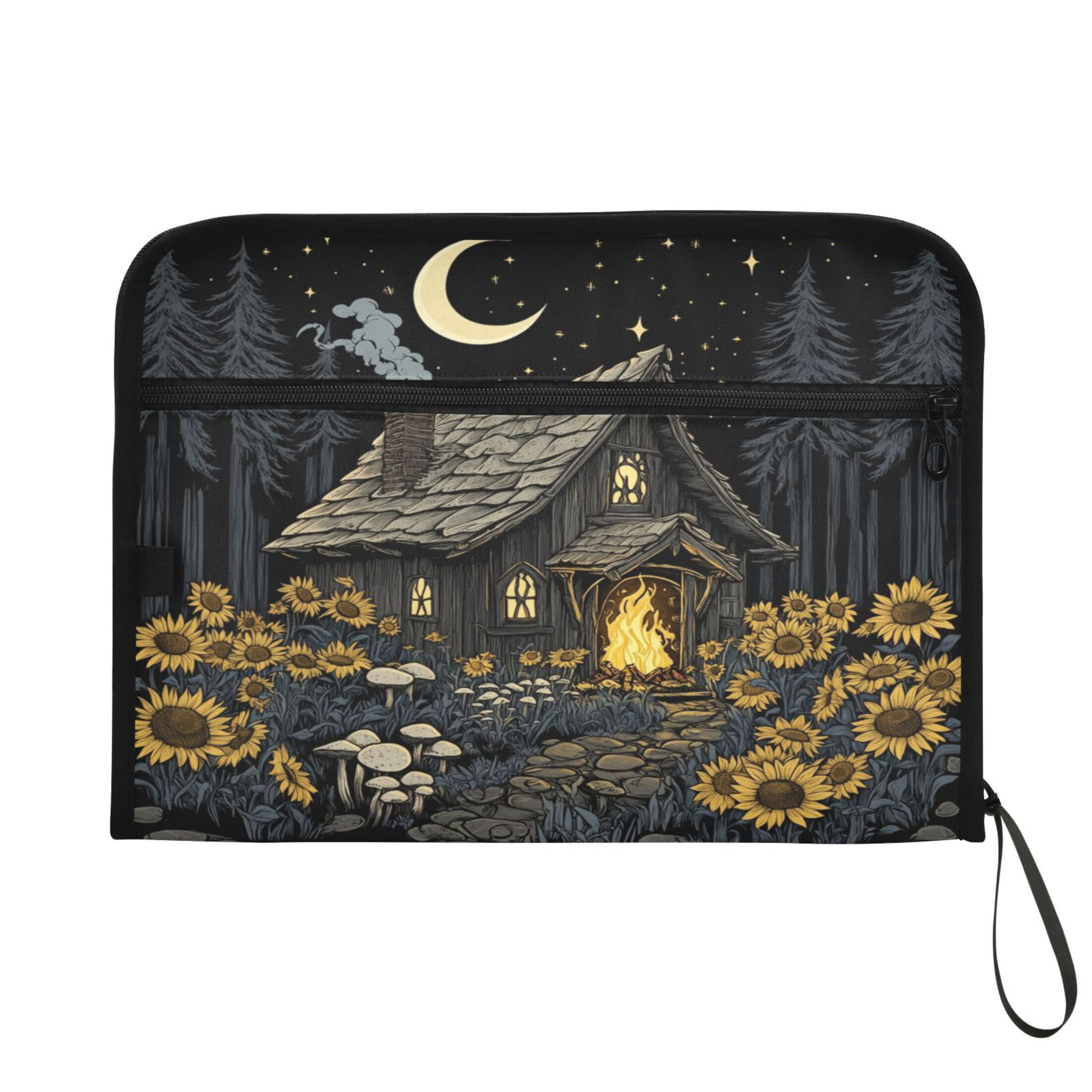 WOBOGO Witch Hut Expanding File Folder Letter Size Accordion Filing Organizer 13 Pocket Separate Organ Pocket