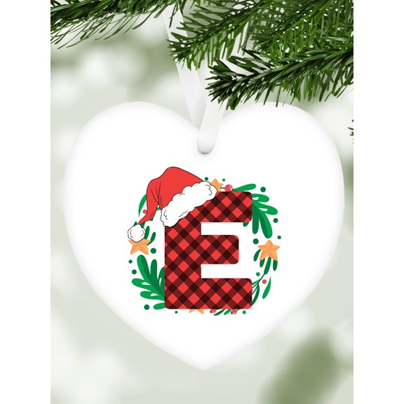 Initial Christmas Ornaments for Xmas Decoration - Family Christmas Decor for Xmas Tree Gift for Christmas Party