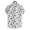 thumbnail image 4 of FAFWYP Men's Big & Tall Hawaiian Shirts Tropical Printed Summer Casual Short Sleeve Button Down Beach Shirts Beachwear, 4 of 9
