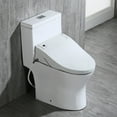 thumbnail image 6 of WOODBRIDGE Luxury, Elongated One Piece Toilet with Advanced Bidet Seat, T-0022, White, 6 of 16