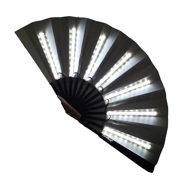 Ventilador Led plegable, iluminación de alto brillo, uso amplio, luces decorativas sin calefacción, ventilador brillante duradero multicolor para Club nocturno