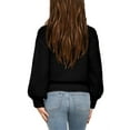 thumbnail image 2 of Sherrylily Girls Mock Neck Pullover Sweaters Long Sleeve Knit Jumper Spring Casual Tops, 2 of 3