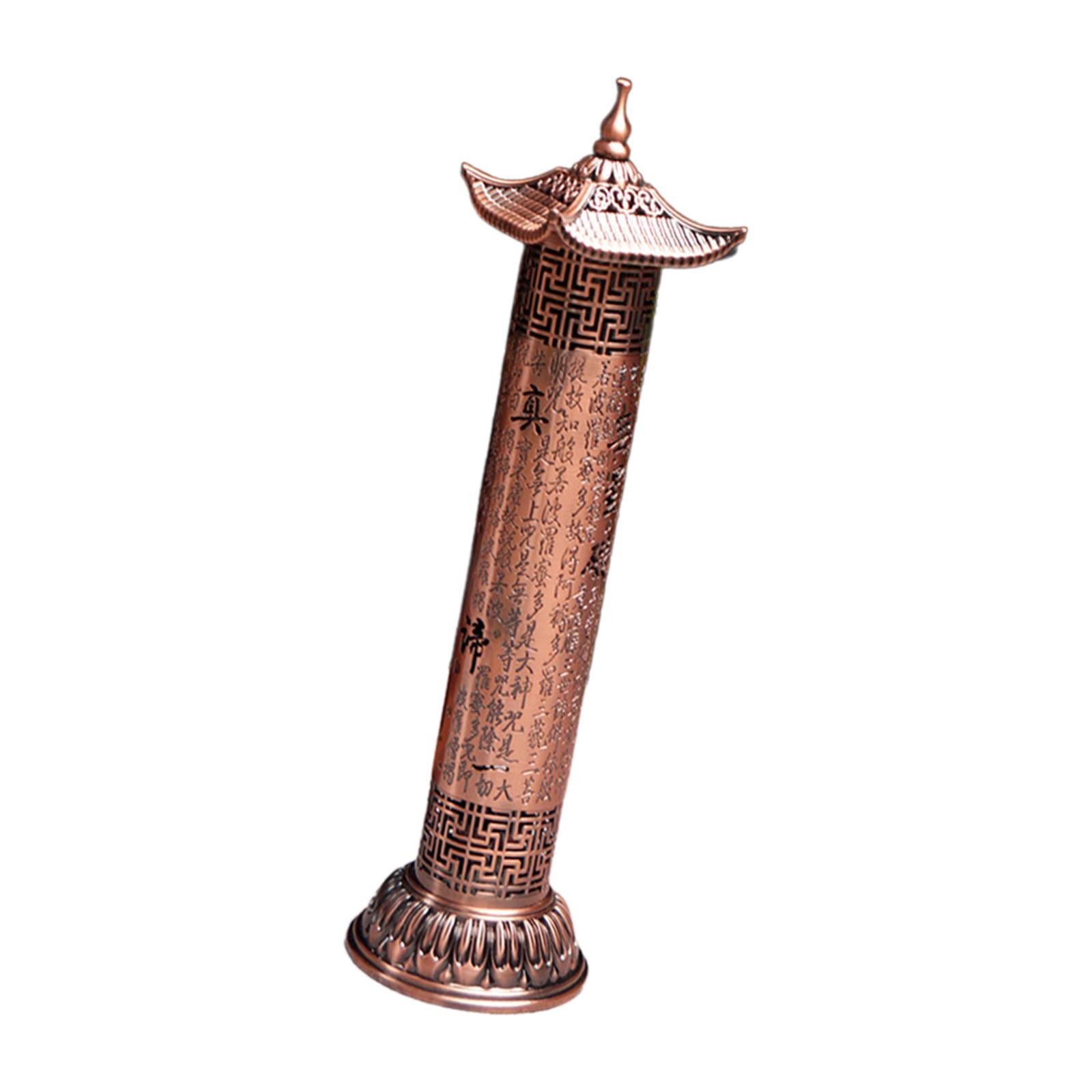 WLPZXP Incense Burner Ash Catcher Incense Stick Holder Censer for Holiday Bedroom Hotel Red