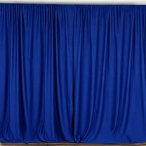 2 pcs 10 feet x 10 feet Polyester Backdrop Drapes Curtains Panels with Rod Pockets - Wedding Party Home Window Decorations - ROYAL BLUE