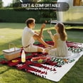 thumbnail image 5 of Fsddascl Red Plaid Snowman Christmas Outdoor Rug for Patio/Deck/Porch, Non-Slip Large Area Rug 6 x 9 Ft, Xmas Tree Snowflake Balls Indoor Outdoor Rugs Washable Area Rugs, Camping Rug Carpet Runner, 5 of 5