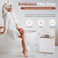 thumbnail image 2 of Calentador de toallas SereneLife, rectangular de lujo, para spa y baño, rosa, 2 of 7