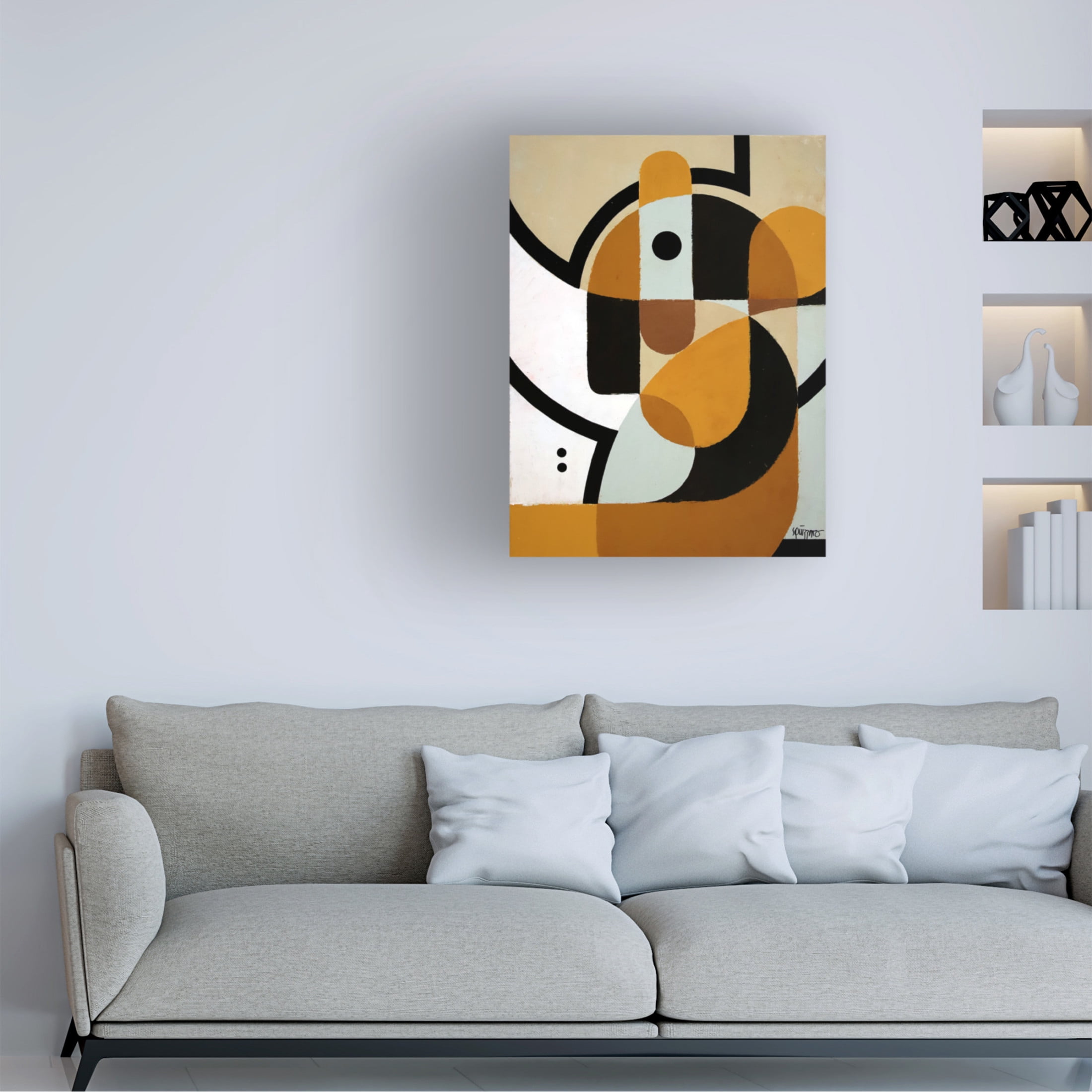 Canvas Wall Art - Antony Squizzato 'Big Ears' Wall Art for Living Room, Bedroom, or Office Décor by Trademark Fine Art - 14 x 19 Inches