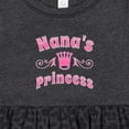 thumbnail image 4 of Inktastic Nanas Princess Granddaughter Girls Baby Dress, 4 of 5