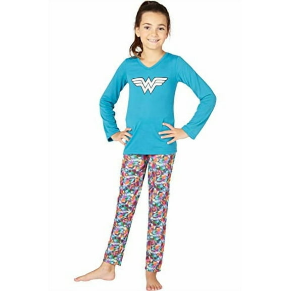 Wonder Woman Athletic Yoga Pajama Set, X-Small