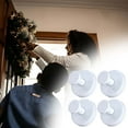 thumbnail image 2 of Matoen 4Pcs Stainless Steel Suction Cup Hook Bathroom Towel Holder Utility Shower Hooks Hanger for Towel Storage Kitchen Utensil Vacuum Suction Cup Hooks, White, 2 of 8