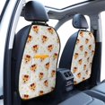 thumbnail image 3 of Kdxio Funny Corgi Print 2 Pack Car Kick Mat Seat Cover Back Protector Mat with Pockets for Organizer Backseat Protector and Storage Anti Kick Pad for Vehicles, 3 of 9