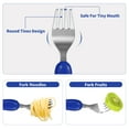 thumbnail image 5 of Toddler Utensils Kids Silverware, 6PCS Stainless Steel Toddler Spoons Forks Set, Kids Flatware Set, Children Cutlery Set Boys Utensils for Toddlers 2-5 Years Old (Submarine), 5 of 8
