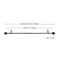 thumbnail image 2 of Kings Adjustable Single Curtain Rod 28" to 48"-Bronze, 2 of 5