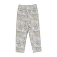 thumbnail image 4 of Goofa Daisies Flowers Printed Soft Pajama Pants for Women, Wide Leg Comfy Casual Lounge Yoga Pants-X-Large, 4 of 9