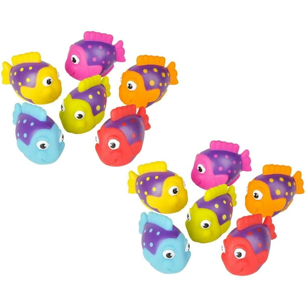 Rhode Island Novelty Rubber Bath Toys TROPICAL FISH (1 Dozen