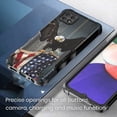 thumbnail image 2 of Cass Creations Case Compatible with Boost Celero 5G 2022, Hybrid Shockproof Bumper Protective Phone Cover - American Bald Eagle Flying with Flag, 2 of 5