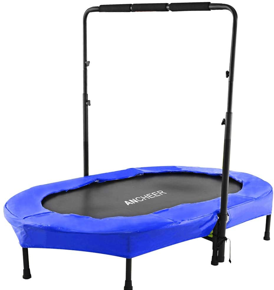 ANCHEER Foldable Trampoline, Mini Rebounder Trampoline with Adjustable ...