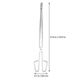 thumbnail image 2 of FENGGUIQU 2PCS Grilling Utensils for Outdoor Barbecue Silver Flat Head Design, 2 of 8