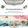 thumbnail image 5 of Japanese Wave Cherry Blossom Gaming Mouse Pad XL, Large Non Slip Rubber Mousepad, Stitched Edges Desk Pad, Long Extended Mice Pad,31.5'''' X 11.8'''', 5 of 6