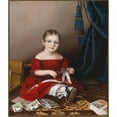 thumbnail image 2 of Sarah Miriam Peale 20x23 Gold Ornate Framed and Double Matted Museum Art Print Titled - Mary Leypold Griffith (1838 - 1841) (1841), 2 of 4