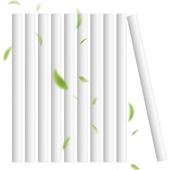 10 Pieces Humidifier Sticks Cotton Filter Refill Sticks Filter Replacement Wicks USB Humidifier Replacement Parts for Car Diffuser Car Humidifier Replacement Parts Can be cut(7.9 Inch)