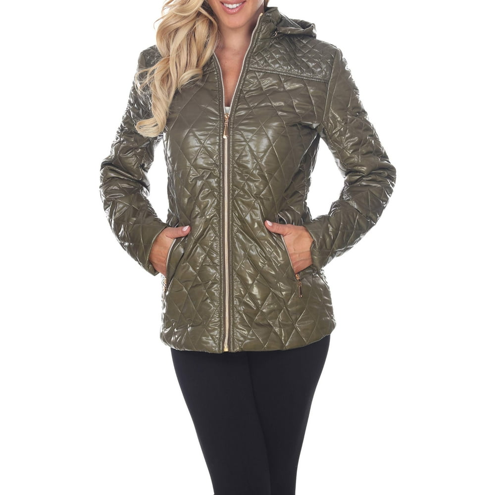 White Mark - Women's Hooded Puffer Coat - Walmart.com - Walmart.com