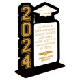 thumbnail image 1 of Decorative 2024 Graduation Centerpiece Party Decoration Wooden Graduation Tabletop Centerpiece, 1 of 8