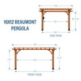 thumbnail image 3 of Pergola Beaumont 16' x 12' Backyard Discovery, 3 of 10