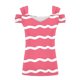 thumbnail image 4 of Camisas de Manga Corta para las Mujeres, Cuello en V Plegable de Impresión Del Hombro Top Casual Hecho de Poliéster Cómodo para el Verano, Tops de Bikini para las Mujeres, 4 of 8