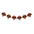 thumbnail image 6 of OUNONA Turkey Paper Flower Chicken Stickers Bunting Banner Decor Brown, 6 of 8
