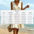 thumbnail image 4 of Horkkom Summer Dresses for Women Mini V Neck Solid Color Sleeveless Dress Beach Vacation Sundresses, S-3XL, 4 of 9