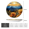 thumbnail image 2 of Gaeub Sunset Sky Sunflower Print Ceramic Plate,Dinner Plates,Bone China Decorative Plates with Display Stand,Art Ceramic Ornaments for Wall Hanging Decoration-10in, 2 of 6