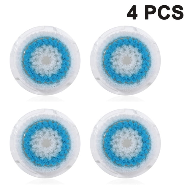 4 cabezales de cepillo de limpieza facial de repuesto, cabezal de cepillo de limpieza facial, para pieles sensibles propensas al acné, obstruidas y con poros agrandados Adepaton 2035732