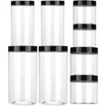 thumbnail image 1 of Plastic Jars 8 Pcs. Storage Jar. Plastic Storage Container Grain Storage, 1 of 5