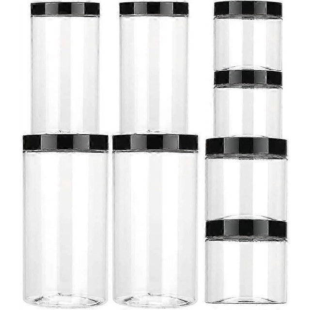 Plastic Jars 8 Pcs. Storage Jar. Plastic Storage Container Grain Storage