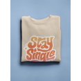 thumbnail image 3 of Stay Single Sweatshirt Men -Smartprints Designs, Male 4X-Large, 3 of 4