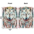 thumbnail image 3 of Plastic Clipboard Acrylic Hanging Clip Board with Gold Low Profile Office School Supplies 12.5x9 Beautiful Wolves with Feather, 3 of 9