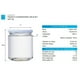 thumbnail image 2 of Tarros de vidrio para conservas, paquete de 25 unidades, 460 ml, con tapa, 2 of 2