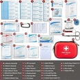 thumbnail image 4 of Mini First Aid Kit - 120 Piece Car, Home, Office, Travel, Camp, Sports, Outdoor, School - Emergency First Aid Materials and Survival Kit (Red), 4 of 5